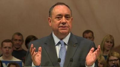 First minister Alex Salmond