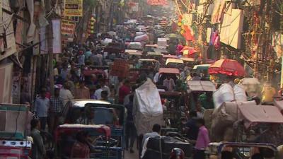 Street scene in India