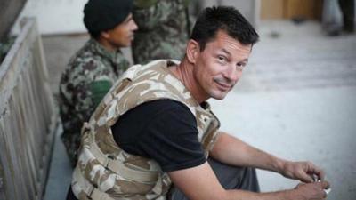 Journalist John Cantlie who is being held hostage by Islamic State militants