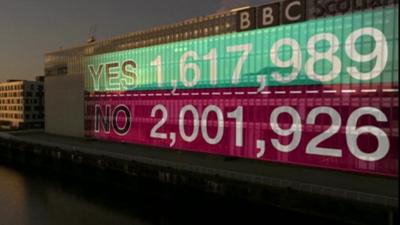 BBC election result graphic