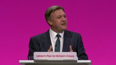 Ed Balls at Labour conference