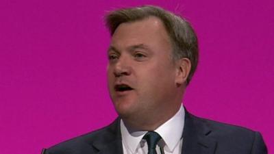 Ed Balls at Labour conference