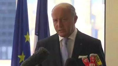 French Foreign Minister Laurent Fabius at the UN