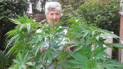 Patricia with plant