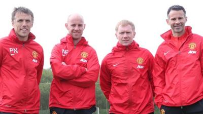 Salford City co-owners Phil Neville, Nicky Butt, Paul Scholes and Ryan Giggs