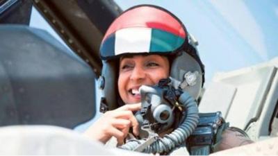 Female UAE pilot Mariam al-Mansouri