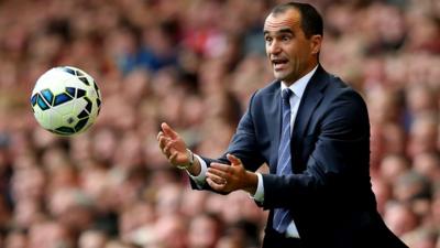 Everton manager Roberto Martinez