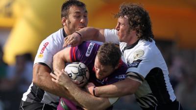 Match action from Zebre against Ulster