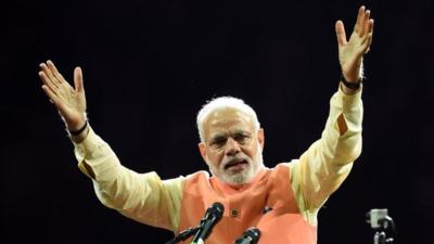 Prime Minister Narendra Modi speaks at Madison Square Garden