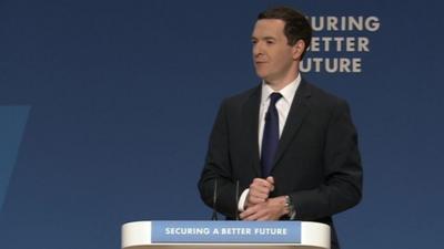 George Osborne at Tory conference