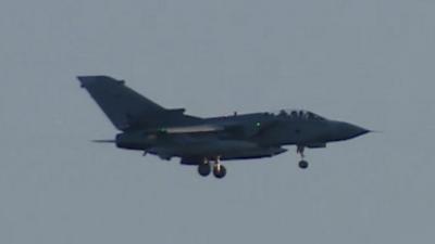 RAF Tornado approaching landing at RAF Akrotiri