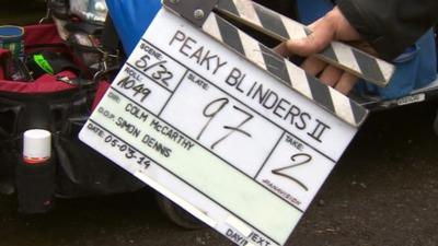 Peaky Blinders clapper board