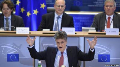 Lord Hill during European Parliament hearing on Wednesday 1 October 2014