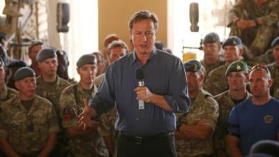 David Cameron in Afghanistan