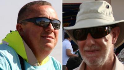 Alan Henning (left) and David Bolam (right)