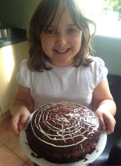 Clemmie and her chocolate cobweb cake