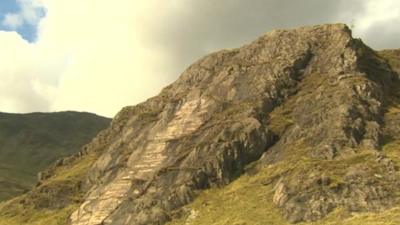 The mural in Snowdonia