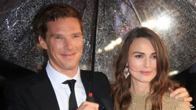 Benedict Cumberbatch with Kiera Knightley