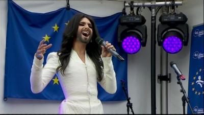 Conchita Wurst in Brussels