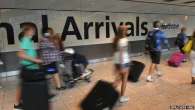 Passengers at airport