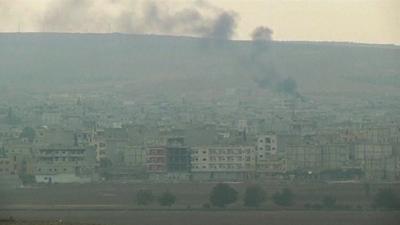 Smoke over Kobane