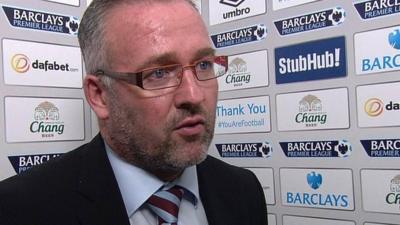 Aston Villa manager Paul Lambert