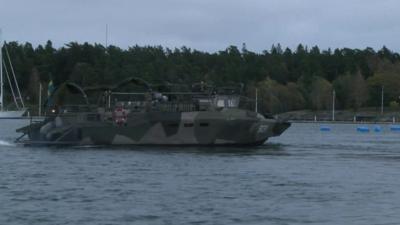 A Swedish Navy vessel