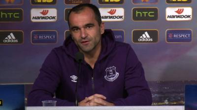 Everton manager Roberto Martinez