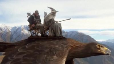 Middle Earth men from Air New Zealand pre-flight demonstration video