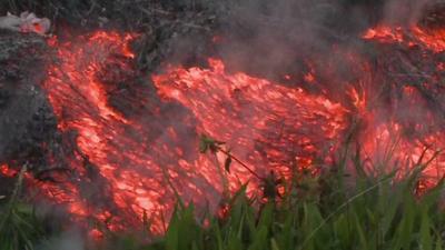 Lava flow in Hawaii