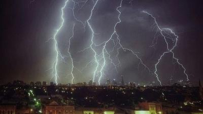 Lightning storm over South Australia. 27 Oct 2014