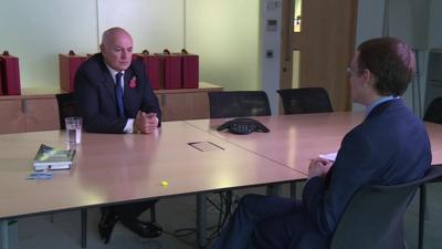 Iain Duncan Smith with Chris Mason