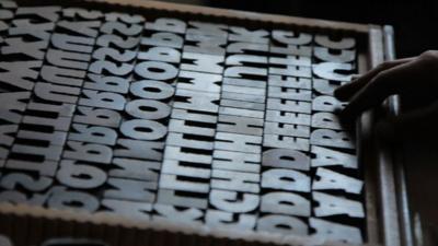 Letterpress letters