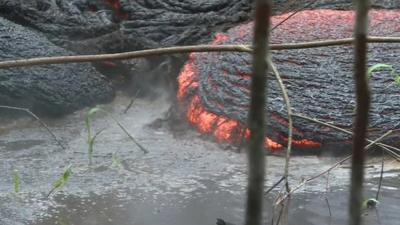 Volcano lava