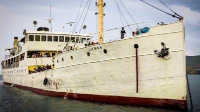 The MV Liemba on Lake Tanganyika