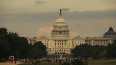 The Capitol building in Washington DC