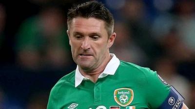 Robbie Keane in action against Germany in the Euro 2016 qualifier