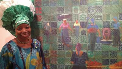 Nigerian artist Chief Nike Davies-Okundaye