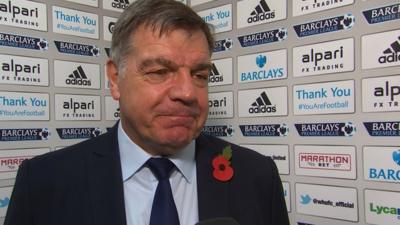 West Ham manager Sam Allardyce