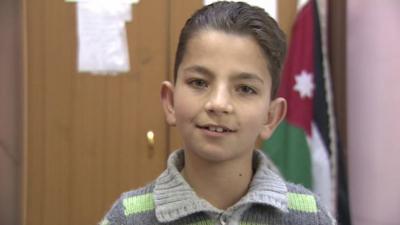 a Syrian boy