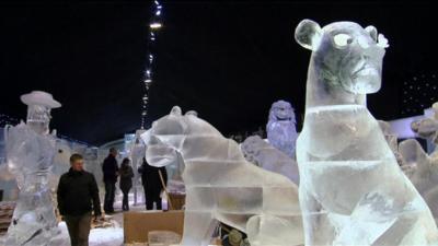 Ice sculptures