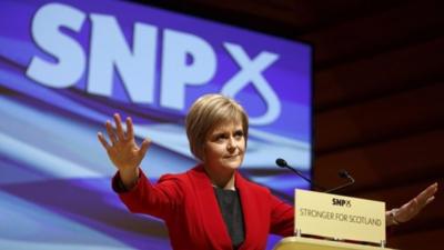 Nicola Sturgeon at SNP conference