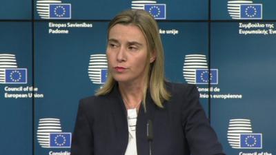 EU foreign policy chief Federica Mogherini