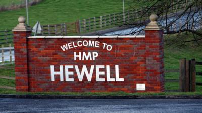 HMP Hewell entrance sign