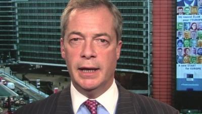 UKIP leader Nigel Farage