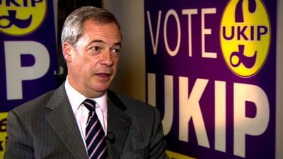 UKIP leader Nigel Farage