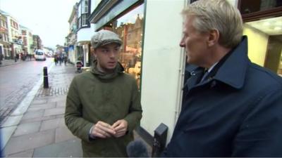 Rob Smith with vox pop