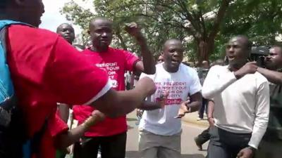 Protestors in Nairobi call for better security in Kenya