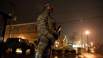 A National Guard trooper