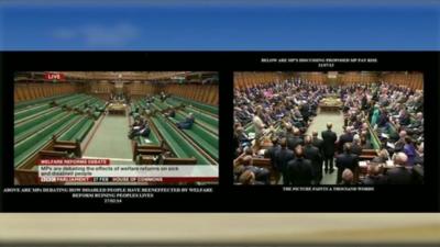 Internet graphic of Parliamentary scenes